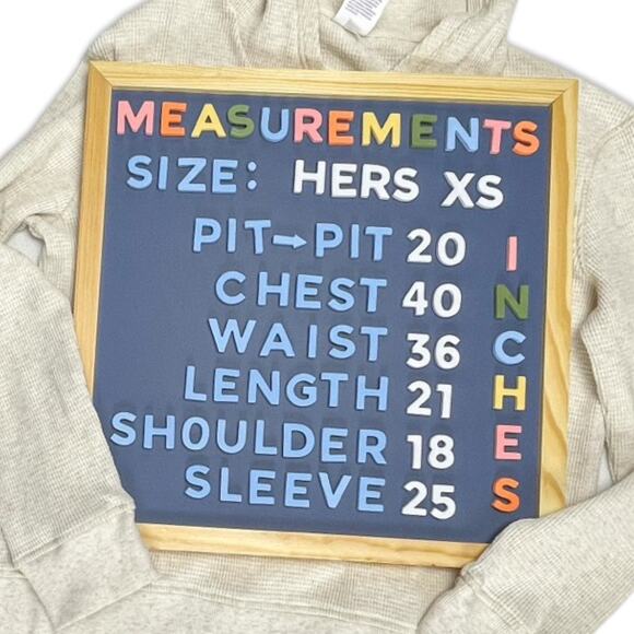 Stars Above Cream Waffle Knit Hoodie XS Cozy Lounge Pullover Gift - Picture 8 of 10